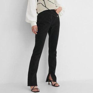 NA-KD Organic Asymmetrical Flap Detail Denim - Size 38 (29")